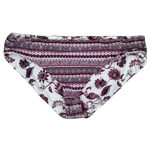 NEW - BECCA Reversible Peacock Hipster Bikini Bottom Pink Purple - Sz 3X (22-24) - Picture 2 of 10
